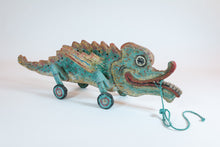 Load image into Gallery viewer, Contemporary Animal Sculpture Pull Toy