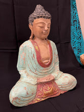 Load image into Gallery viewer, wood buddha
