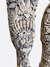 Load image into Gallery viewer, Balinese architectural wood carvings, early 1900’s, end caps from gamelan musical instrument
