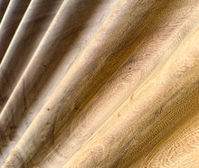 Load image into Gallery viewer, Contemporary wood carving, Ripple, single piece slab, hand caved by hammer and chisel
