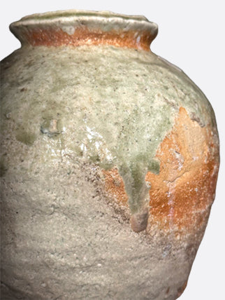Contemporary pot from the traditional kilns of Shigaraki, Japan
