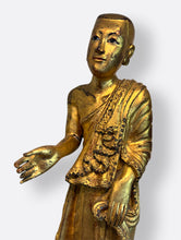 Load image into Gallery viewer, Gold gilded monks from Burma, 19th century&nbsp;
