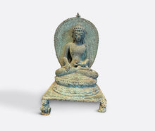 Load image into Gallery viewer, Bronze Buddha from Central Java, Indonesia, excavated, Majapahit Era, 600-800 years old

