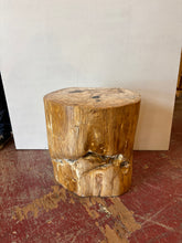 Load image into Gallery viewer, Petrified Wood Stool – 20&quot;L x 16&quot;W x 21.5&quot;H
