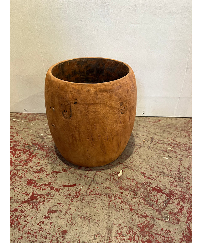 Teak Drum – 9"D x 10"H