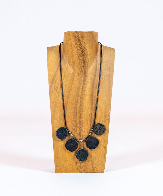 2000 Year Old Kushan Empire Copper Coin Necklace