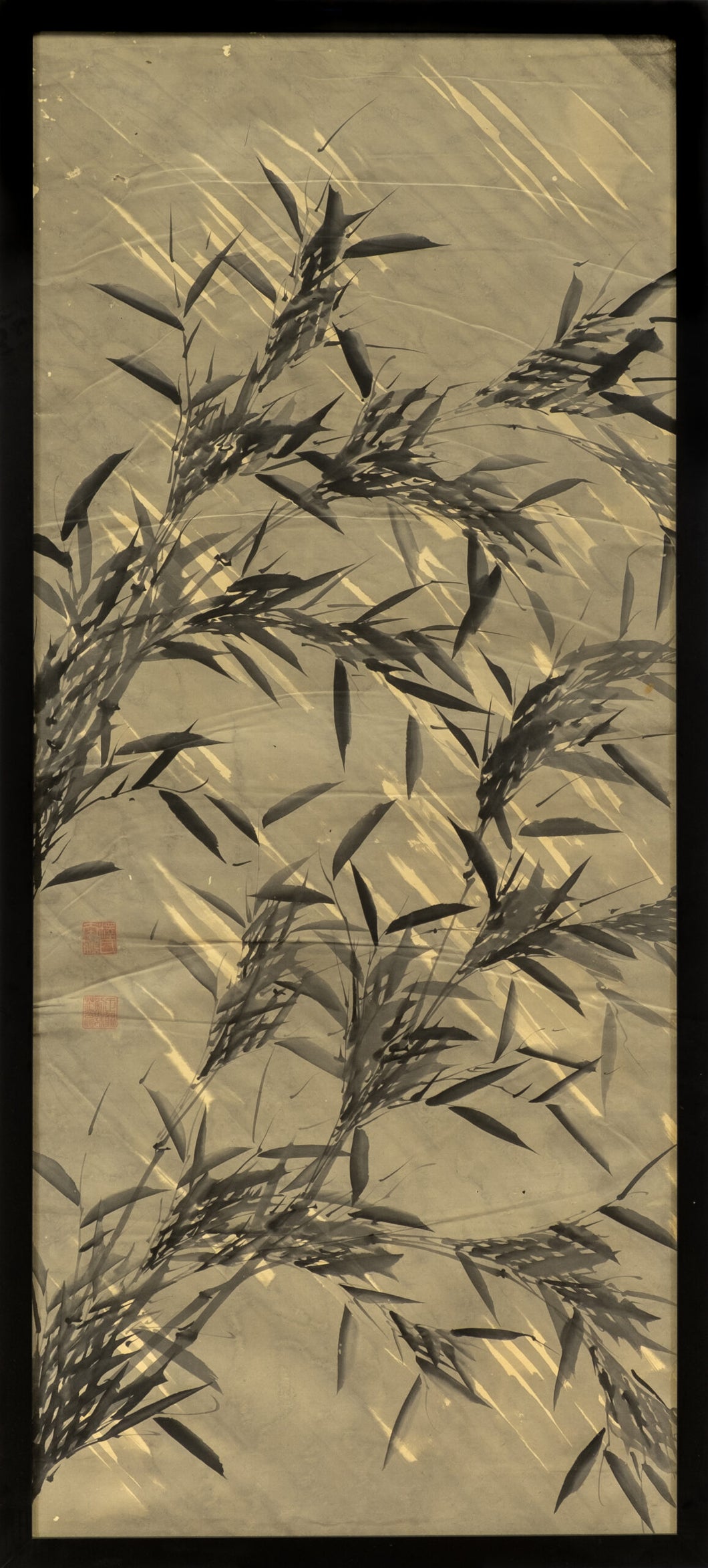 Bamboo Leaves Painting
