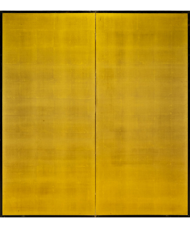 Two-Panel Gold Gilt Byobu