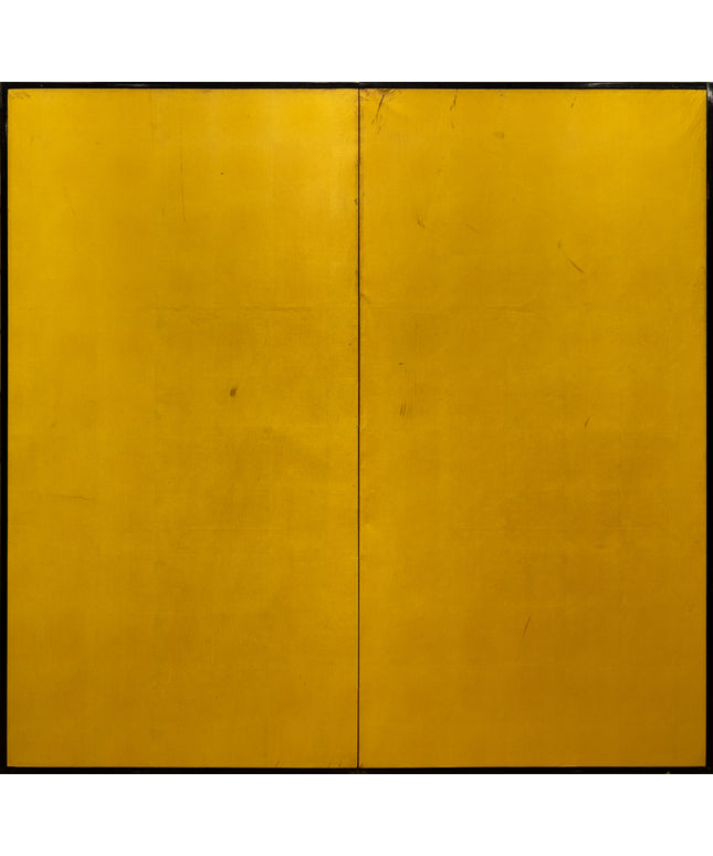 Two-Panel Gold Gilt Byobu