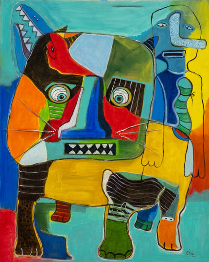 Untitled Painting by Lindu Prasekti