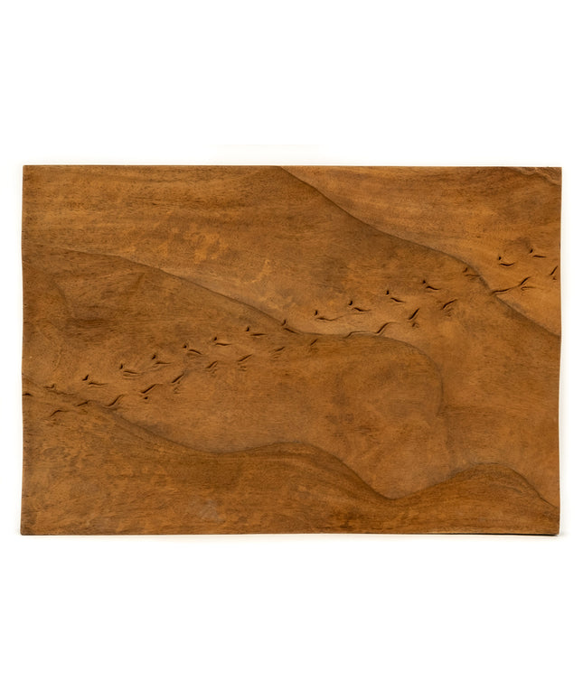"Desert Tracks" Studio Carving, David Alan Original Design