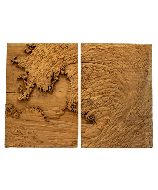 "Wave" Studio Carving (pair), David Alan Original Design