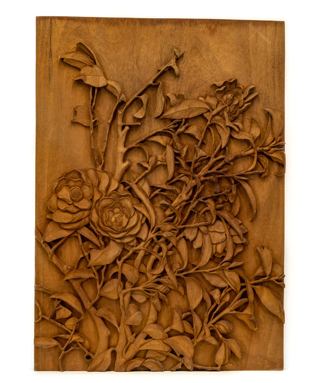 "Roses" Studio Carving, David Alan Original Design