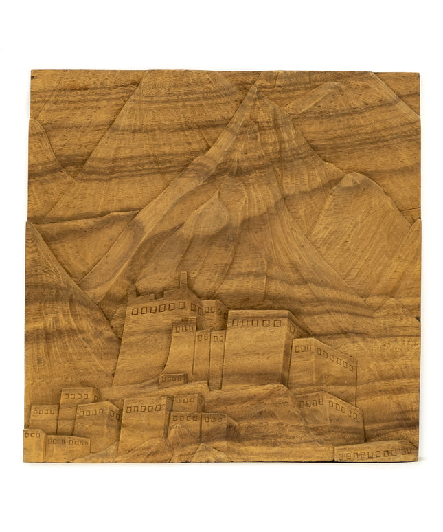 "Tibetan Monastery" Studio Carving, David Alan Original Design