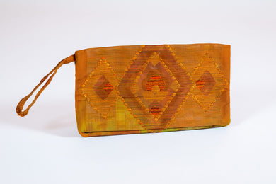 David Alan Designs Clutch Purse of Vintage Kimono Fabric