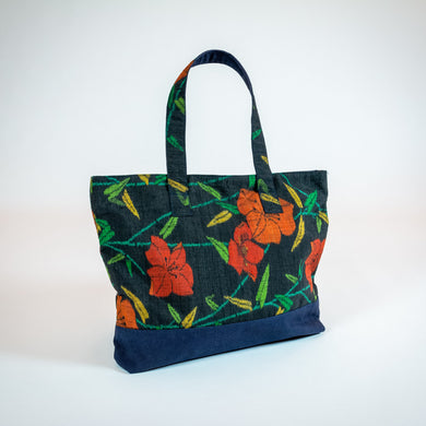 David Alan Designs Tote Bag of Vintage Kimono Fabric
